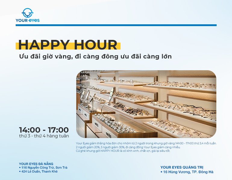 HAPPY HOUR - Khung giờ vàng